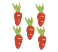 OSALADI 5pièces Carottes De Pâques Feutre De Laine Décorations Artificielles Réalistes Ornements De Pâques Décoration Végétale DIY