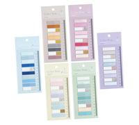 OSALADI 6 ensembles Sticky Page Tabs Memo Pads Repositionable Annotation Markers For Books And Documents Lightweight Indexing Notes For Office Use