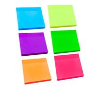 OSALADI 6 pièces Bloc Notes Adhésifs Étanches Autocollants Colorés Multifonctions pour Étudiants et Bureau Notes Pratiques pour Organisation et Rappel