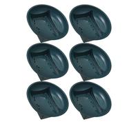OSALADI 6 Pièces Bol à Fleurs Rond Vert en PP pour Compositions et Tombes | Structure Stable Réservoir D’eau, Usage Extérieur Toute L’année, pour Fleurs Fraîches et Herbes en Pot