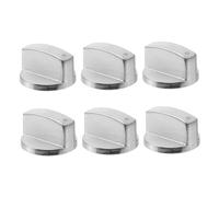 OSALADI 6 Pièces Bouton De Cuisinière Alliage De Zinc Bouton Métal Brossé Pour Cuisinière à Gaz Argenté