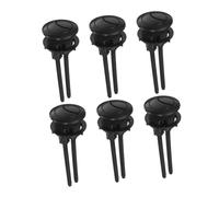 OSALADI 6 Pièces Bouton Double Poussoir pour Chasse Eau Toilette Compatible Noir Commande Précise pour Petit et Grand Volume Eau Accessoire de Réparation Salle de Bain