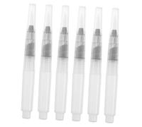 OSALADI 6 Pièces Crayons Aquarellables Solubles à Eau avec Pinceaux Rechargeables Portables pour Dessin Croquis et Peinture Artistique Adaptés Aux Artistes et Étudiants