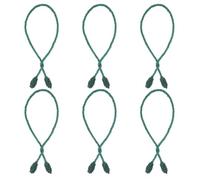 OSALADI 6 Pièces Guirlandes Vertes Ambiance Attaches Solides | Liens DIY en Polyester et Fil de Fer, Fixation et Emballage Présents, Usage Intérieur et Extérieur