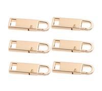 OSALADI 6 pièces Kit de Tirettes de Réparation Zipper Fixer Métalliques Dorées Extracteurs Amovibles pour Réparation Vêtements Valise Jeans