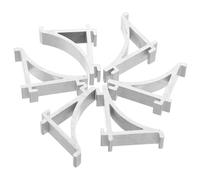 OSALADI 6 Pièces Lot de Clips Supports Détagère Acier Inoxydable pour Congélateur et Réfrigérateur Installation sans Outil Maintien Sécurisé et Organisation Optimisée des