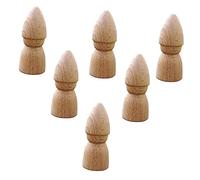 OSALADI 6 Pièces Poupées DIY Non Peintes Figurines à Décorer pour Garçon Fille Activités et Artisanat Éducatif Poupées à Personnaliser avec Peinture et Marqueurs