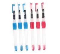 OSALADI 6 pièces Set de Pinceaux à Eau Rechargeables pour Aquarelle avec Réservoir Longue Durée Stylos Pinceau à Pointe Fine pour Peinture Calligraphie et Dessin Adaptés Aux Étudiants et