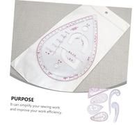 OSALADI 6 pièces Set de Règles de Couture Plastique Transparent Outil Pratique pour Patchwork Repassage et Dessin Accessoires Durables pour Travaux Manuels et Création Textile