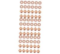 OSALADI 60 Ensembles Rivets Tubulaires Métalliques pour Diy Rivets Cuir pour Bagages Or Rose