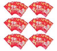 OSALADI 60 pièces Enveloppes Rouges de An Chinois de Cartons de Hong Bao Thème Cheval pour Festival de Printemps Mariage Anniversaire et Célébrations Festives