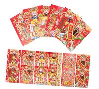 OSALADI 60 pièces Enveloppes Rouges de An Poche à Rabbit Fournitures pour Printemps Sac de Bénédiction Chinois