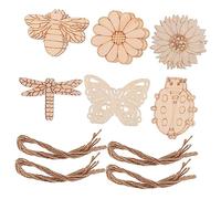 OSALADI 60 Pièces Formes pour Découpées Motifs Printemps Abeilles Diy Décorations Murales à Peindre