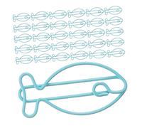 OSALADI 60 Pièces Lot de Trombones Forme Poisson Clips Robustes et Multifonctions pour Bureau Marque Pages Uniques pour Organisation des Documents