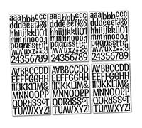 OSALADI 6feuilles Lettres Autocollantes Alphabet pour Tableau Affichage et Boîte aux Lettres Stickers Muraux Vinyl