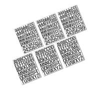 OSALADI 6feuilles Sticker Mural Alphabet Autocollant Lettres Pour Chambre Décoration Sticker Adhésif Soi-même Mural Alphabet