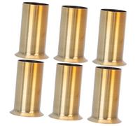 OSALADI 6pcs Manchon à Bride en Fer pour Culot D'ampoule E14, Surface Lisse Haute Performance, Accessoire pour Lustres Européens et Lampes à Chandelle Maison