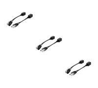 OSALADI 6pièces Câble Poe Splitter Noir Adaptateur Full Cuivre pour Caméras IP Et Dispositifs WLAN Compatible avec Injecteurs Poe Et Câbles Ethernet Idéale pour Sécurité Et