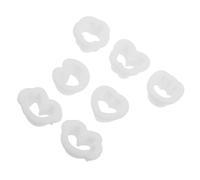 OSALADI 7 Pièces Mini Resin Jewelry Molds Set Reusable Silicone Earring Molds For Polymer Clay Heart Flower Portable DIY Crafting Tools