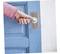 OSALADI 8 pièces Kit de Réparation Serrure Renforcé Inoxydable Plaque de Fixation Ronde pour Porte Entrée Couverture Renfort Serrure Encastrée Butée Porte et Charnière Compatible