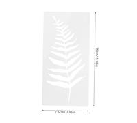 OSALADI 8 Pièces Modèle De Peinture Pochoirs De Peinture De Fleurs Modèles De Feuilles Pochoir Fleur Réutilisable Blanche Plastique