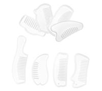 OSALADI 8 Pièces Moules Silicone pour Résine Époxy Moules à Peignes Diy Souples Translucides Détails pour Artisanales