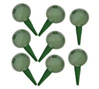 OSALADI 8 Pièces Outil de Plantation Manuel Vert en Plastique avec 5 Niveaux Réglables pour Semis Précis de Graines et Fleurs Jardin ou Ferme, Design Ergonomique Minimisant Le Gaspillage