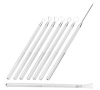 OSALADI 8 Pièces Outils de Sculpture Argile Aluminium Ensemble de Aiguilles pour Percer et Détailler la Poterie Outils de Modelage pour Précises