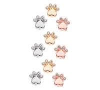 OSALADI 9pièces Breloques Décoratives Pour Bracelet Montre Charms Remplaçables Pour Bandes De Montre Design Élégant Diamant Pattes Ours