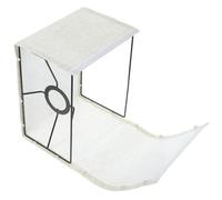 OSALADI Abat-Jour de Bureau Rectangulaire en Lin Tissu Détachable Petit Couvre Lampe pour Usage Domestique