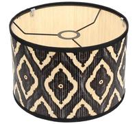 OSALADI Abat-jour en bambou pour salon Décoration légère Abat-jour Lampe de table Chambre à coucher Couvercle lumineux 11,81 x 11,81 x 7,87 cm Motif attrayant Protection contre la poussière et les