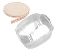 OSALADI Abat-Jour En Verre Pour Lampe À Huile Remplacement De Cheminée Pour Lampe À Kérosène Protecteur Rétro Compact Avec Mèche En Coton Pour Usage Intérieur Et Extérieur 3.35X2.48In