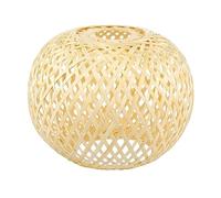 OSALADI Abat-jour Lustre Rustique Lampe En Osier Luminaire Suspension Cache Plafonnier Suspension Tissée Suspension Luminaire Décor Chinoiserie Luminaire Suspendu Tissage De Bambou Rotin