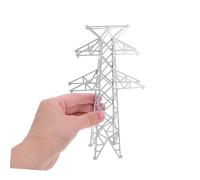 OSALADI Accessoires De Micro Paysage Tour Électrique Miniature pour Village Mini Building Modèles Mini Electric Tower Dollhouse Plastique Abs Blanche