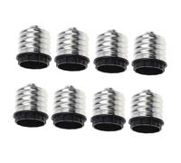OSALADI Adaptateur De Culot E40 Vers E27 Led à Vis, Lot De 8 Pièces, Conversion De Douille Noire, Compatible Éclairage Led, Pour Garage Et Atelier