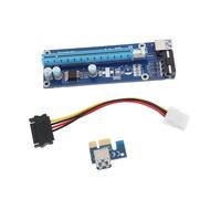 OSALADI Adaptateur Pci-e 1x vers 16x Carte Pci Riser Alimentation 6 Broches Câble Multicouche pour Mineurs