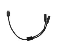 OSALADI Adaptateur Répartiteur Audio et Micro Usb-c 28 Cm, Câble Adaptateur Casque et Microphone 3,5 Mm Double Prise, Accessoires pour Casque de Jeu, Solution Plug-and-play Compacte