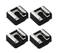 OSALADI Adaptateur Support De Griffe 1/4 Pouce pour Flash Et Lampe, 4 Pièces, Compact Et Antirouille, Accessoire Photo Portable pour Usage Professionnel, Noir