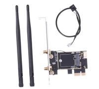 OSALADI Adaptateur WiFi Pcie Ultra-Low Latency pour Pc Carte Réseau Pcie vers Ngff-ekey Idéale pour Jeux Réel Et Transferts De Fichiers Rapides