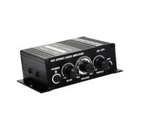 OSALADI Amplificateur Audio Numérique Stéréo Double Canal avec Grave et Aigu Puissance Clair pour Voiture TV et PC Surround sans Bruit