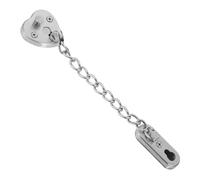 OSALADI Anti-theft Door Chain Lock With Press Open And Adjustable Heart Design Stainless Steel No-drill Security Latch For Internal Doors Hotel And Home Safety