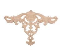 OSALADI Applique Angle Bois Massif Sculpté pour Meubles Décoration Unie Bois Naturel Ornement Décoratif pour Portes Armoire Coins et Projets Artisanaux Maison et Bureau