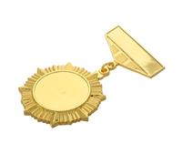 OSALADI Badge en Alliage de Zinc Doré pour Homme, Broche Élégante et Vintage, Légère et Solide, pour Récompenses Personnelles et Événements Professionnels