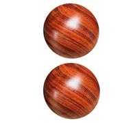 OSALADI Balle de Massage pour Mains 2 Pièces, Améliore Circulation Sanguine et Sommeil, Exercices Qi Gong pour Personnes Âgées, Couleur Marron