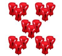 OSALADI Ballons en Aluminium 20 Pouces de Moufles de Boxe Rouges - Lot de 15 Pièces - Décoration Gonflable pour Fête D’Anniversaire Sportive Thème Boxe - Accessoires de Fête pour Garçons
