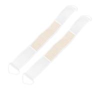 OSALADI Bande Exfoliante Bain 2pcs en Masse Végétale Blanche Double Face Exfoliante et Corde de Traction pour Nettoyage Profond Corps