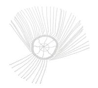 OSALADI Bandeau à Franges en Strass Argenté, Coiffe en Strass Longue Chaîne de Pompons, Accessoire Coiffure Élégant pour Femmes, Bandeau Extensible pour Mariage et Fête, Décoration de