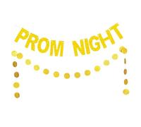 OSALADI Bannière de Mariage Pailletée Dorée 2 Pièces, Guirlandes Décoratives pour Fête, Ornements de Mariage Scintillants pour Cortège et Soirée de Bal, Décoration Festive Intérieure