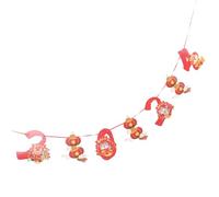 OSALADI Bannière de Nouvel An en Papier Colorée Guirlande de Fanions Festive pour Décoration de Fête 2024 Kit Suspendu pour Salon et Chambre Accessoires de Fête du Nouvel An Chinois