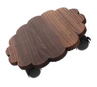 OSALADI Base à Rouleaux pour Planteuse Bonsaï en Bois, Plateau Mobile | Plateau pour Pots de Fleurs, avec Roues Lisses, Usage Intérieur ou Jardin, Rangement Pratique